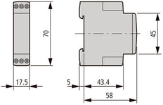 Multifunktionales Zeitrelais ETR2 24-240 V AC/DC - 262689