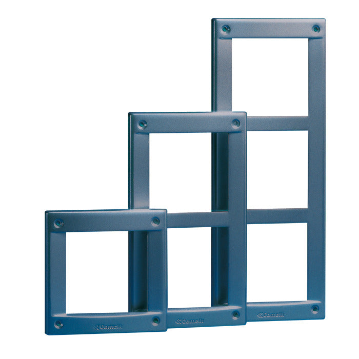 Comelit Vandalcom 3-Modul Aluminiumrahmen Dunkelgrau - 3161/3