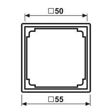 JUNG AS500 RJ45 Adapterrahmen Alpenweiß - A590ZAWW [2 Stück]