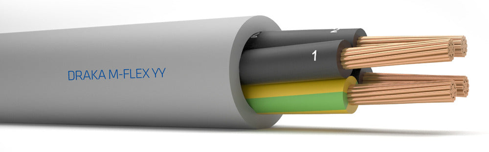 M-Flex YY Steuerkabel 2x1.5mm2 300/500V Grau - 126516 [20 Meter]