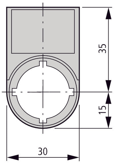 Eaton RMQ-Titan Etikettenhalter Mit 0-I Symbol - 218147 [5 Stück]