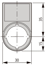 Eaton M22S-ST-D12 Hand 0 Auto Label Carrier - 216493 [5 Pieces]