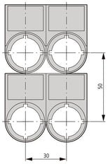 Eaton RMQ-Titan Label Holder With 0-I Symbol - 218147 [5 Pieces]