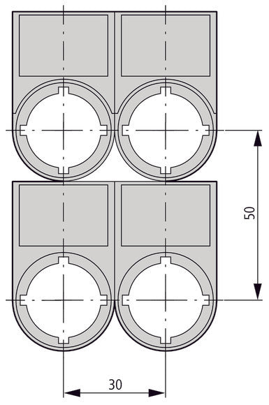 Eaton RMQ-Titan Etikettenhalter Mit 0-I Symbol - 218147 [5 Stück]