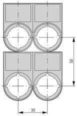 Eaton RMQ-Titan Etikettenträger 0-I Mit Montageplatte - 216485 [5 Stück]