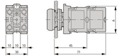 Front Mount Red LED Element With Cage Clamp - 216570