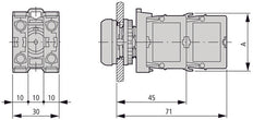 Vorderer Montage LED Indikator Element 85-264VAC Weiß - 216563
