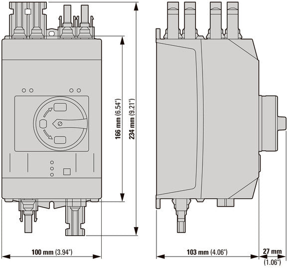 Eaton 30A DC Schalter Trennschalter Mit Doppeltem MC4 - 120922