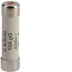 Hager Zylindrische Sicherung 10A 400V 8.5x32mm Klasse Gg - L8532C10 [10 Stück]