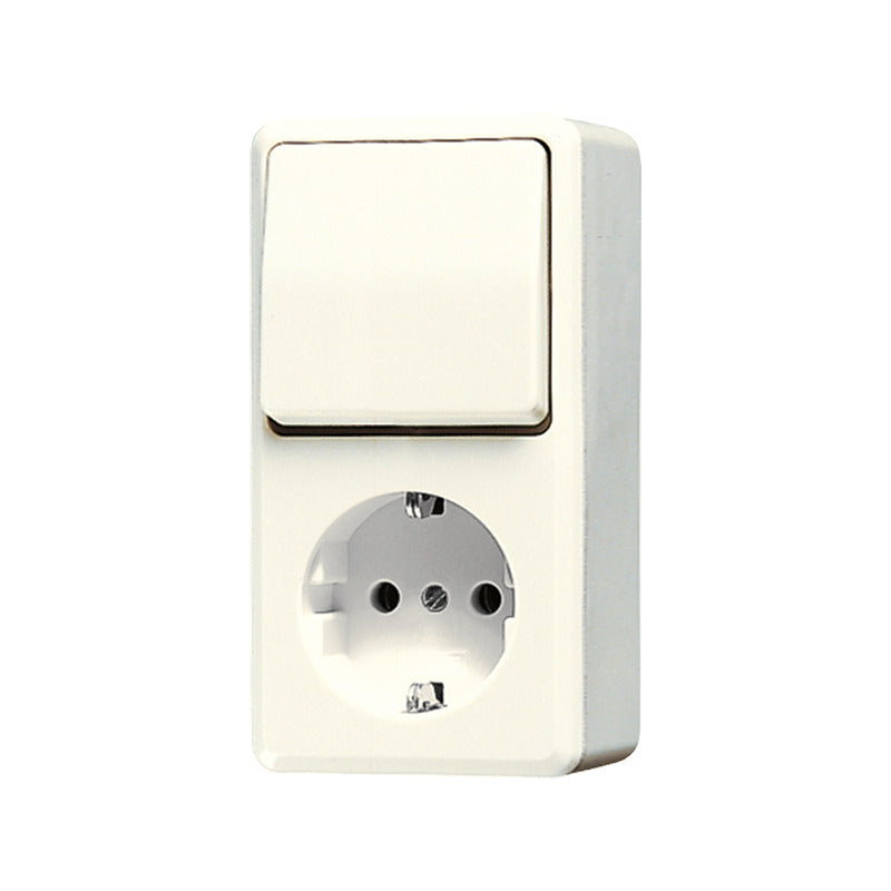 Jung Ap600 Kombinierter Schalter Steckdose Weiß - 676A