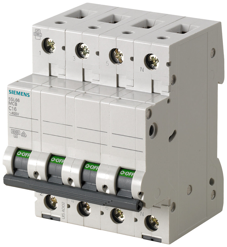Siemens 5SL6 32A 3+N-Pol Schutzschalter 400V 6kA - 5SL66327