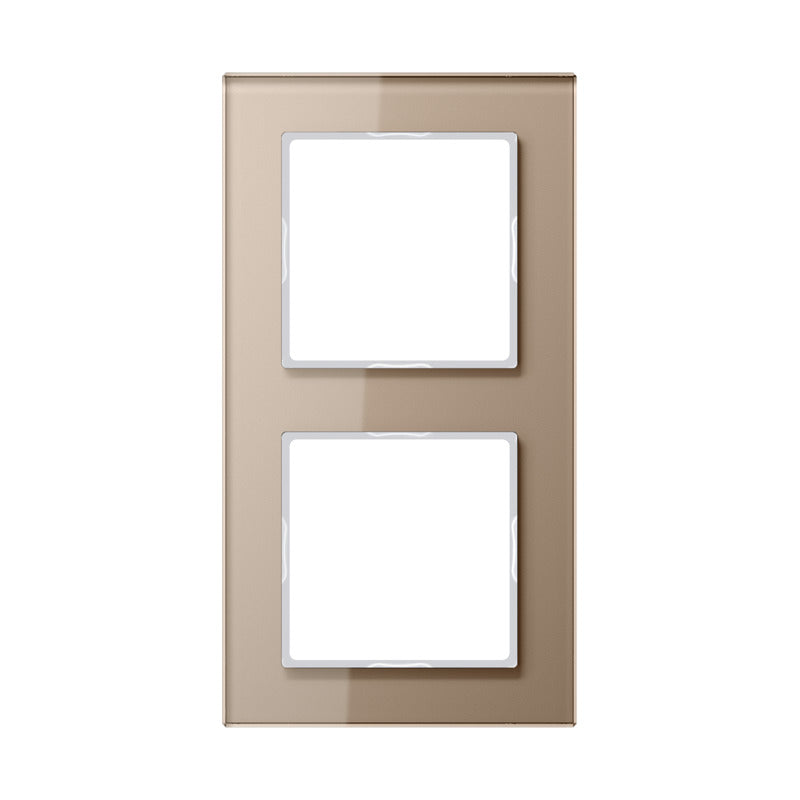 Jung A-Creation Doppelglas Abdeckung Rahmen Champagne - AC582GLCH