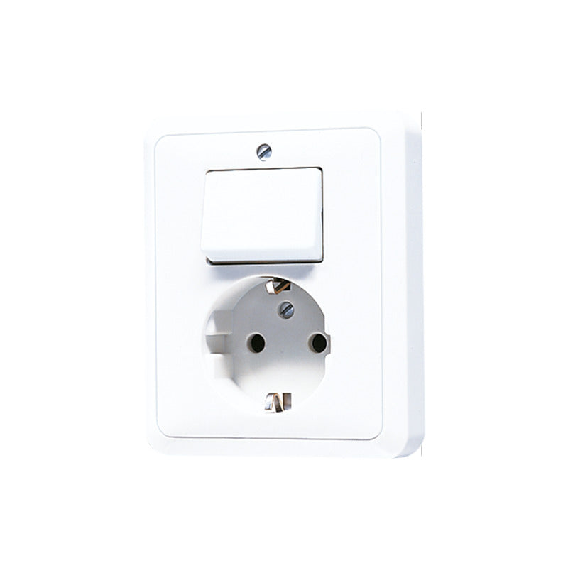 JUNG CD500 Kombinierter Schalter Steckdose Mit Erdanschluss - 5576EUWW