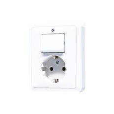 JUNG CD500 Kombinierter Schalter Steckdose Mit Erdanschluss - 5576EUWW