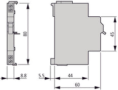 Eaton Faz-Xhinw1 Hilfskontakt Schalter 1No 0.5M - 286055