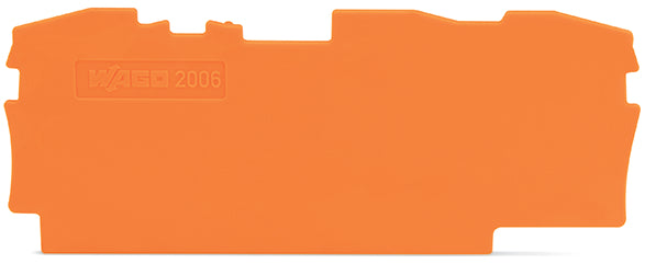 Wago TopJob S Ende Und Zwischenplatte 1mm Orange - 2006-1392 [20 Stück]