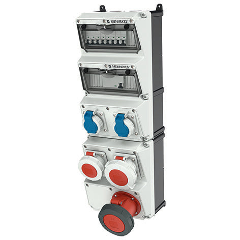 Mennekes Amaxx 5-Module IP67 Industriesteckdose Kombination - 950032
