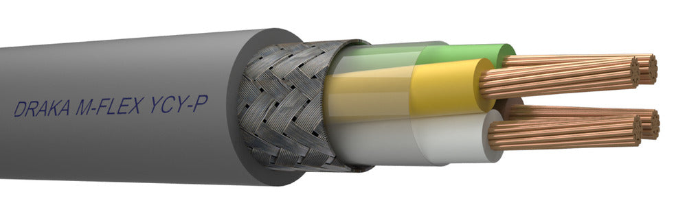 M-Flex YCY-P Geschirmtes Steuerkabel 3x2x0.5mm2 - 126477 [10 Meter]