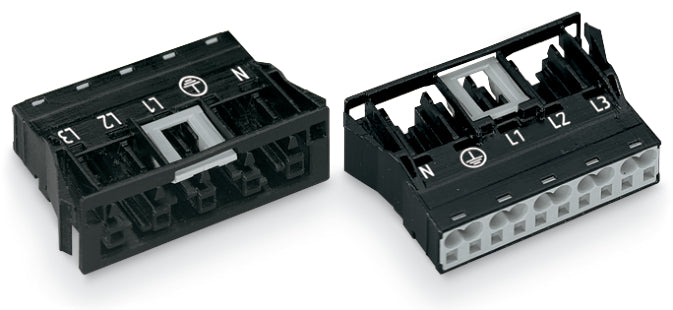 Wago Winsta Midi 770 5-polige Snap-In Steckdose Schwarz - 770-705 [2 Stück]