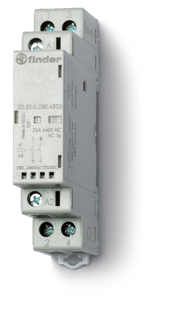 Modular Contactor 25A 24V DC/AC 2NC With LED Indicator - 22.32.0.024.4420