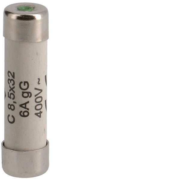 Hager Weber C-Typ Zylindrische Sicherung 6A 400V 8.5x32mm - L8532C06 [10 Stück]