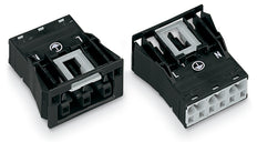 Wago 3-Pole Snap-In Steckdose Braun 4mm² - 770-2363 [2 Stück]
