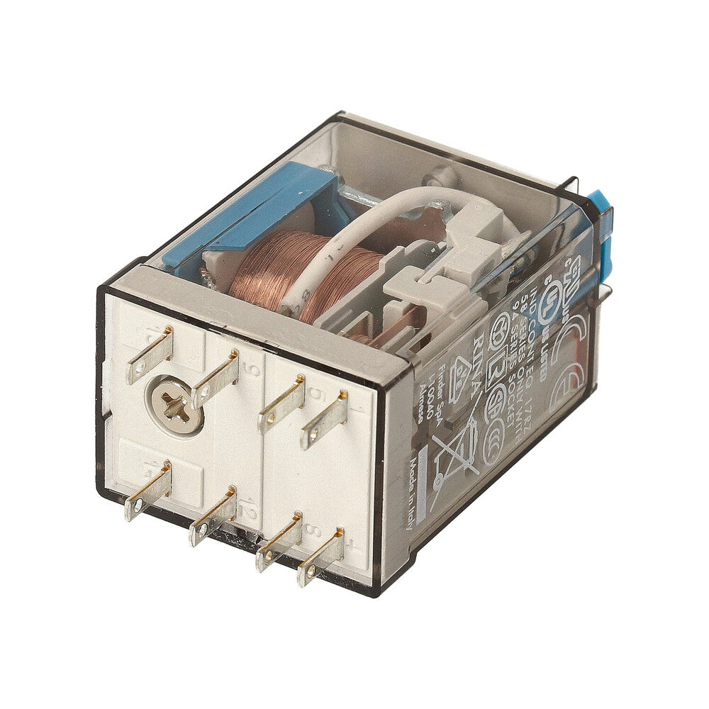 Finder 55.32 Industrielles Relais 2CO 10A 12VDC Mit Testtaste - 55.32.9.012.0040