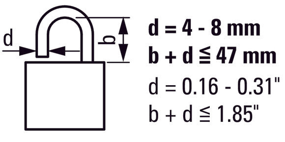 Eaton R9 Zylinder-Vorhängeschloss Grip Lock Griff Schwarz Blau - 191849