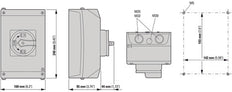 Eaton P3-63 Not-Aus-Schalter 63A 3-polig IP65 - 207348