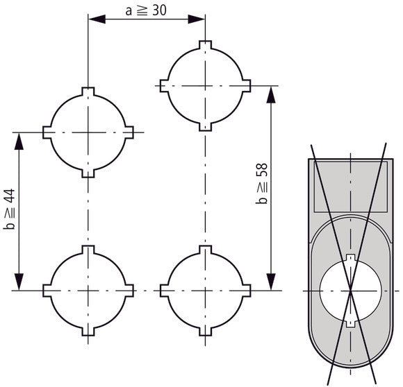 Rmq Titan Doppelter Drucktaster Legendenhalter 30x75mm - 216394 [10 Stück]