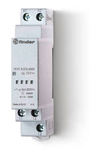 Finder 19.91 Leistungsrelais Modul 16A 12VDC - 19.91.9.012.4000
