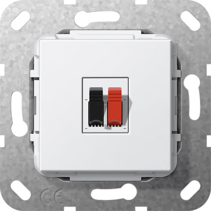 Gira System 55 Einzel Lautsprecher Anschluss Einsätze Weiß - 569203