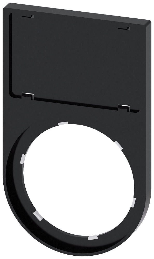 Siemens SIRIUS ACT Etikettenhalter 17.5x27mm Schwarz - 3SU19000AS100AA0 [10 Stück]