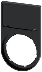 Siemens SIRIUS ACT Etikettenhalter 17.5x27mm Schwarz - 3SU19000AS100AA0 [10 Stück]