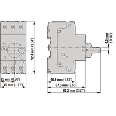 Eaton PKZM0 Motor Protection Circuit Breaker 1-1.6A - 199182