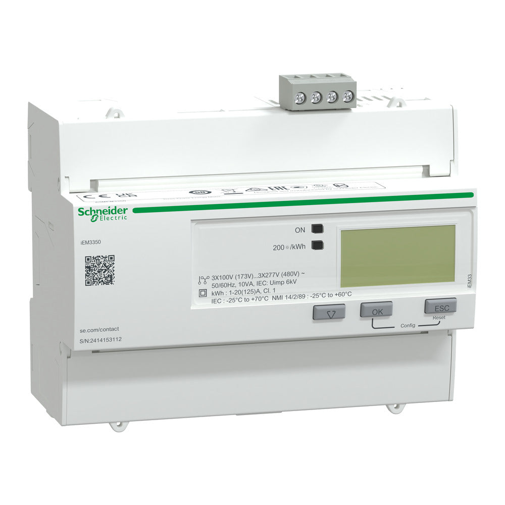 Schneider Electric IEM3350 125A Modbus Energiemesser - A9MEM3350