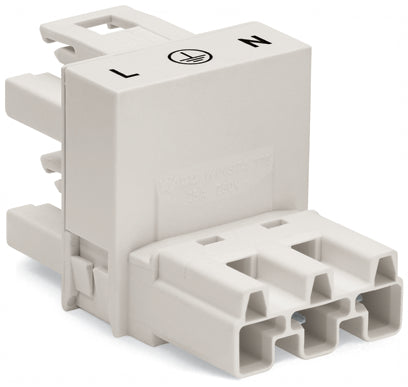 WAGO 3-poliger H Verbindungsstecker Weiß - 770-684
