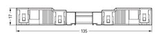 Wago Winsta Midi 4-Pole Female Connector With Strain Relief - 770-104