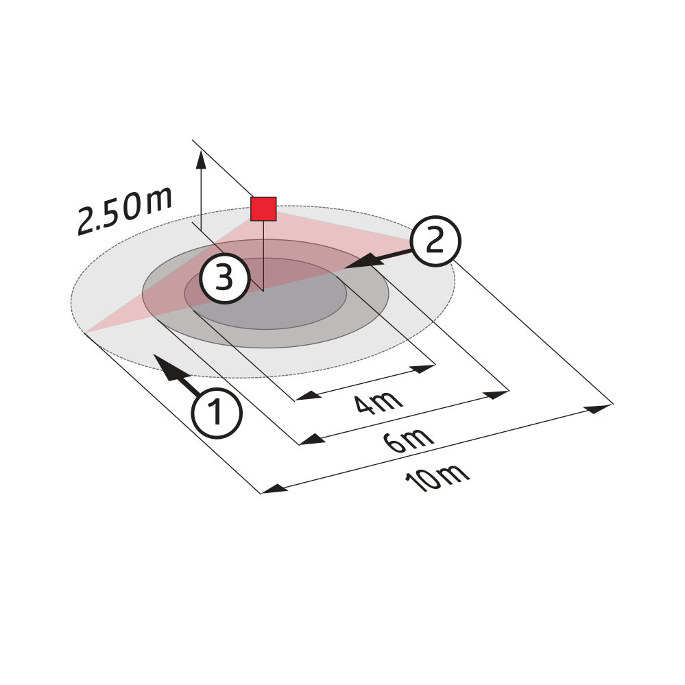 Beg Pd3N Deckenbewegungsmelder 360° Ip20 10M Reichweite - 92186