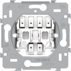 Niko Doppel-Schalterbasis Zwei-Wege Plus Drucktaste 10A - 170-75615