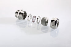 Pflitsch EMC Kabelverschraubung M63 Messing Vernickelt - 2637551S21