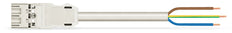 Wago Winsta Pre-Assembled 3-Pole Cable 6M White - 771-9993/206-602