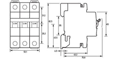 Doepke DLS 6i 32A 3-Poliger Sicherungsautomat 10kA C-Kurve - 09916296