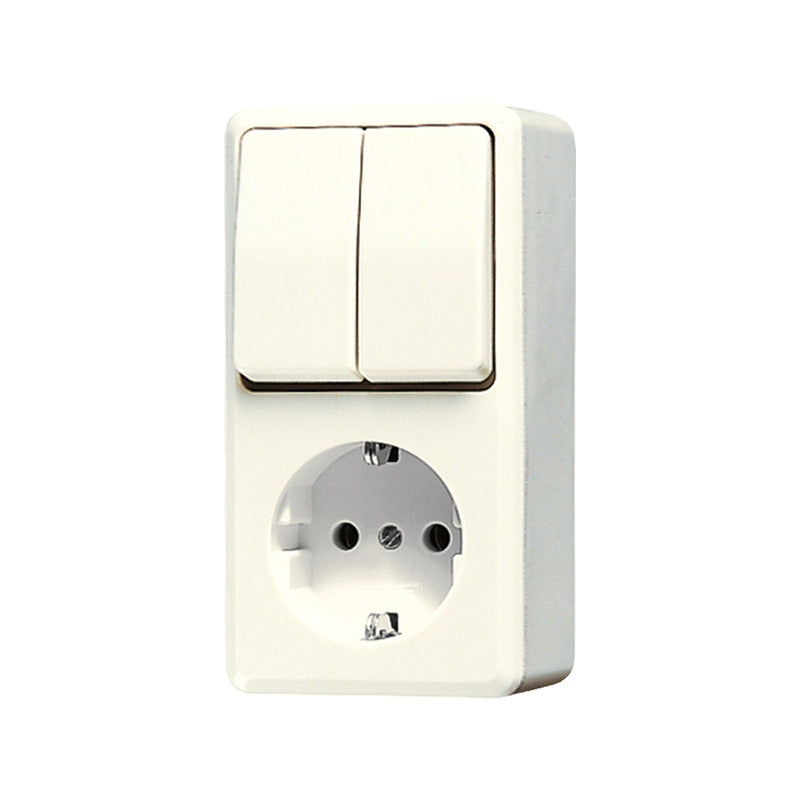 Jung Ap600 Kombinierter Schalter Steckdose Aufputz - 675A
