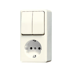 Jung Ap600 Kombinierter Schalter Steckdose Aufputz - 675A