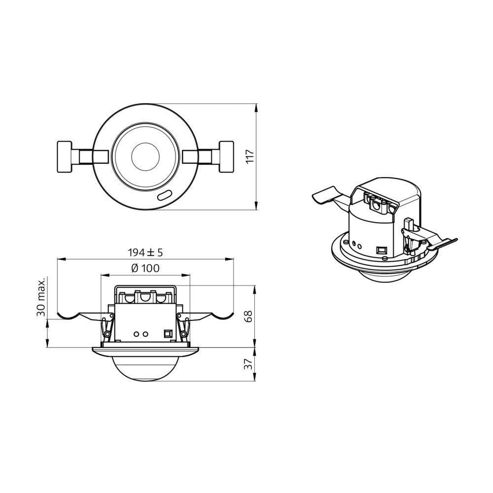 Dual Netzwerk Präsenzdetektor PD4-M-2C DS IB - 92760
