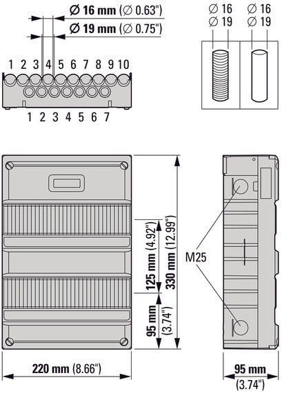 Eaton System 55 PV Bereit 6 Gruppen Verteilertafel - 6907982