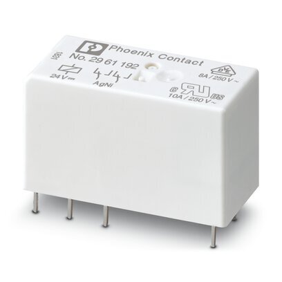 Phoenix Contact Miniatur Leistungsrelais 24 V DC Doppelkontakt - 2961192 [2 Stück]