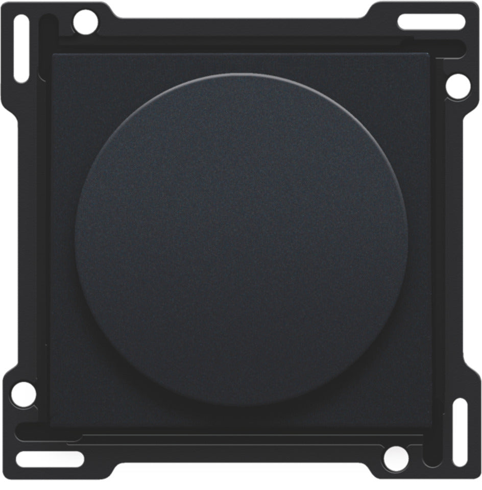 Niko Pure Black Steel Rotary Dimmer Steuerung Set - 161-31000