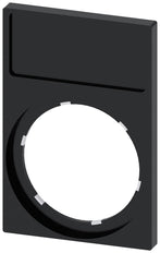 Siemens SIRIUS ACT Etikettenhalter 22mm Schwarzer Rahmen - 3SU19000AN100AA0 [5 Stück]